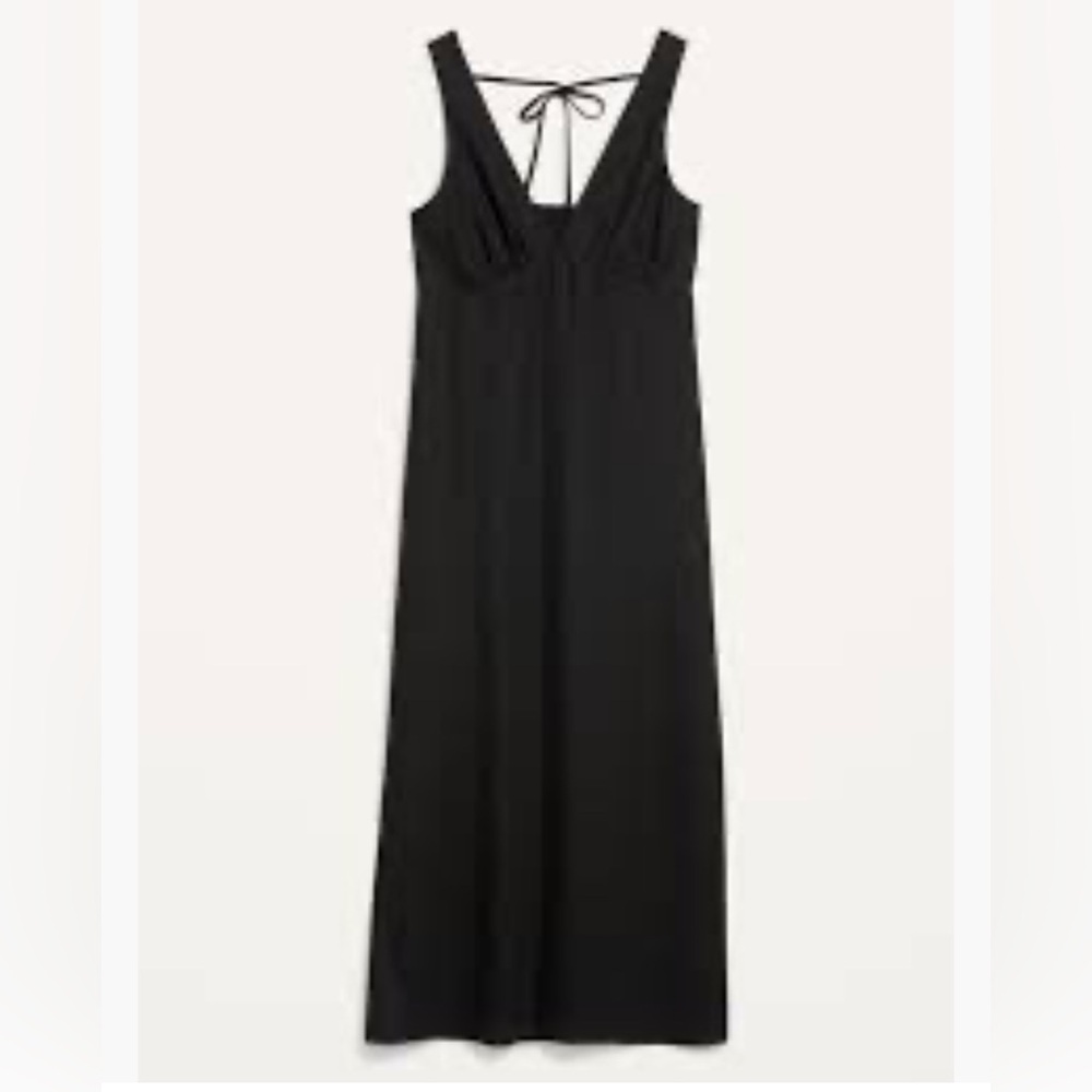 Old Navy Black Halter Slip Dress